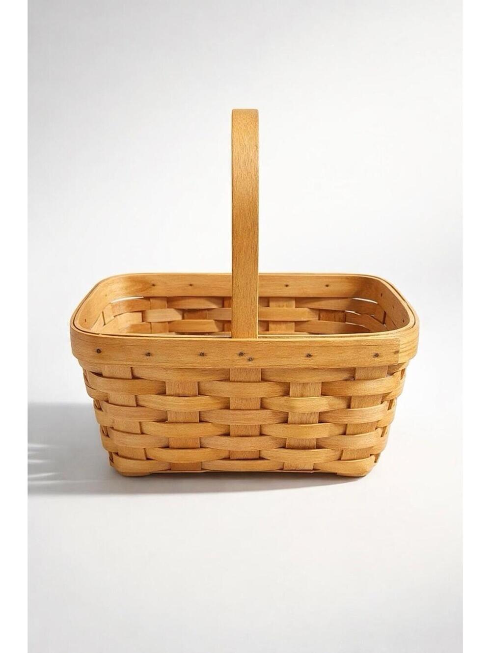 Longaberger Woven Basket with Handle
